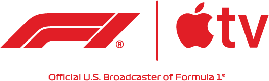 Apple TV: Official Broadcaster of Formula 1 brand logo